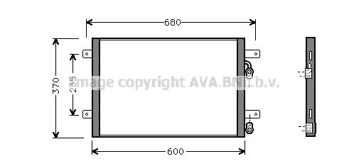 AVA QUALITY COOLING Конденсатор, кондиционер VW5153